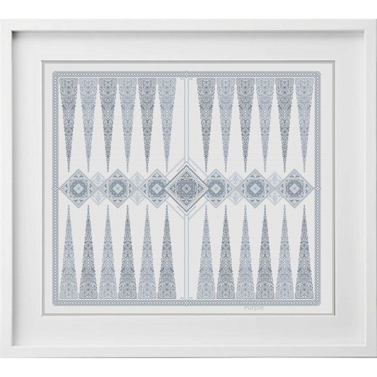 Blackwork Backgammon Blackwork Pattern by Peppermint Purple