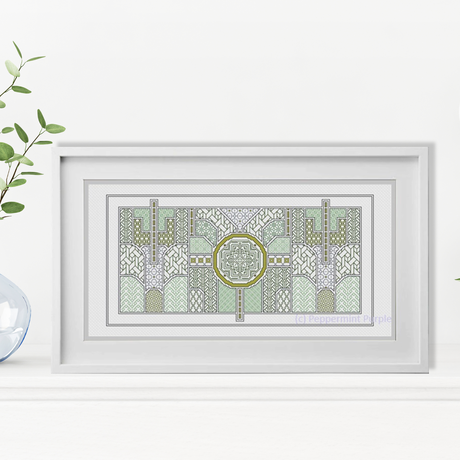 The Green Edit Blackwork Pattern by Peppermint Purple