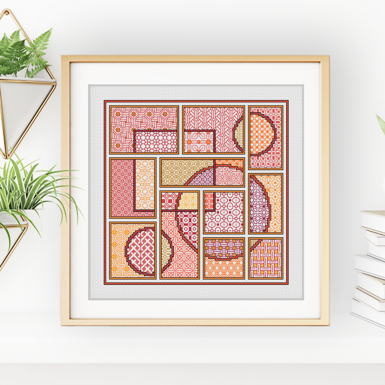 The Sunset Edit Blackwork Pattern by Peppermint Purple