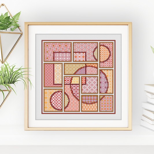 The Sunset Edit Blackwork Pattern by Peppermint Purple