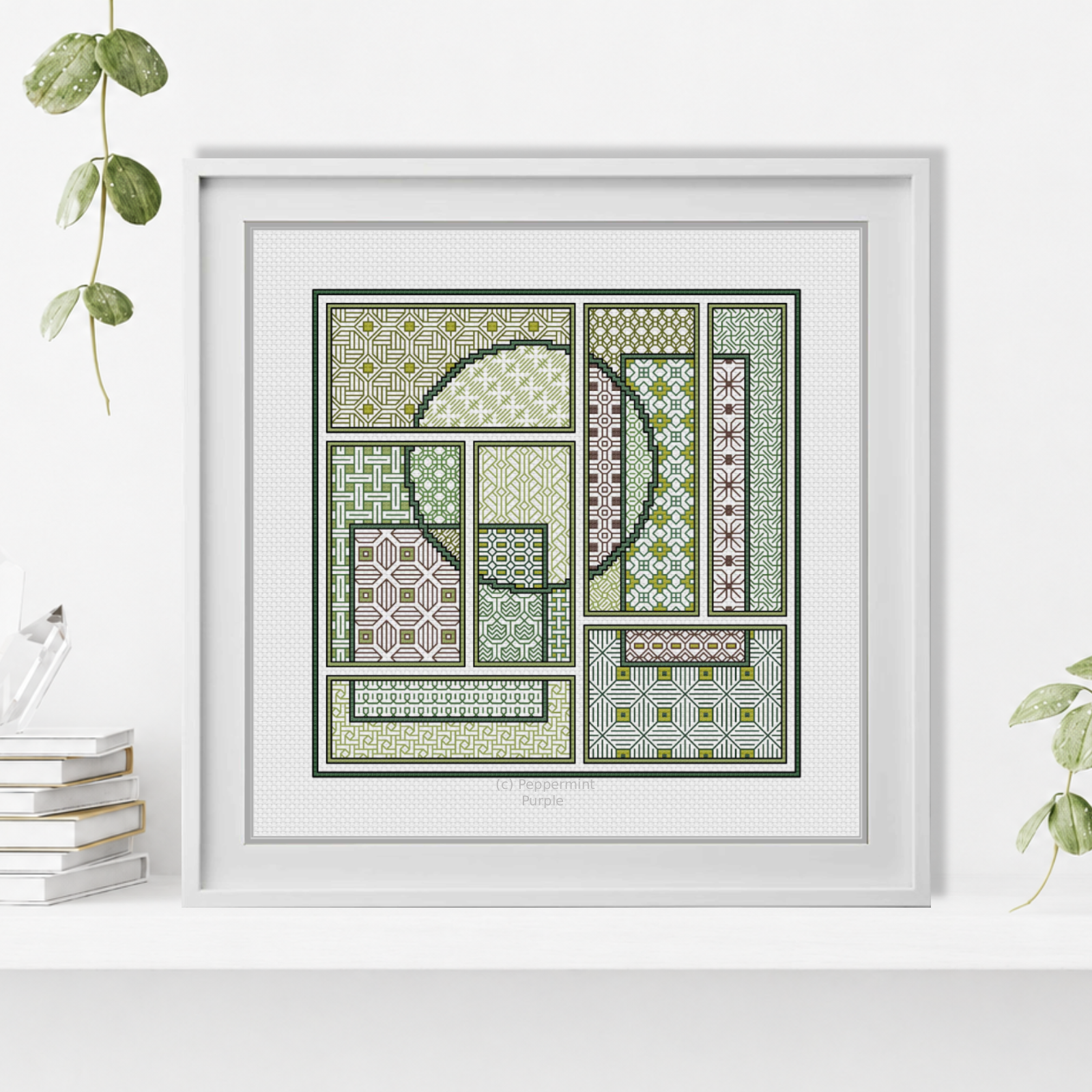 The Forest Edit Blackwork Pattern by Peppermint Purple