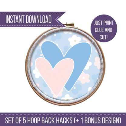The Hoop Back Hack - Hearts Version by Peppermint Purple