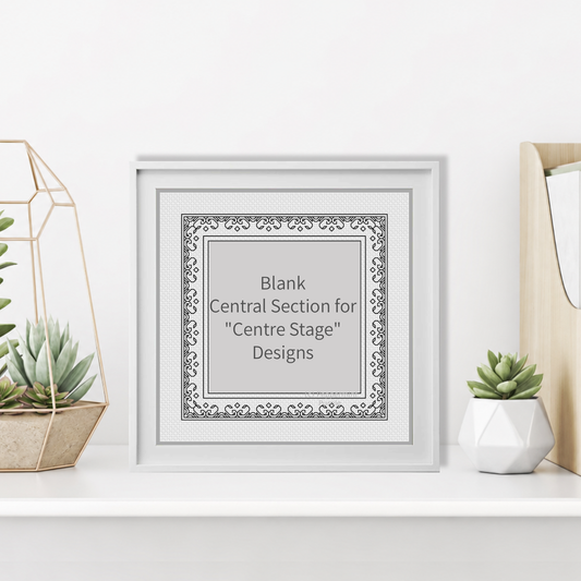 Centre Stage - Border 1 Blackwork Pattern by Peppermint Purple