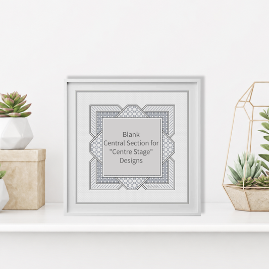 Centre Stage - Border 3 Blackwork Pattern by Peppermint Purple