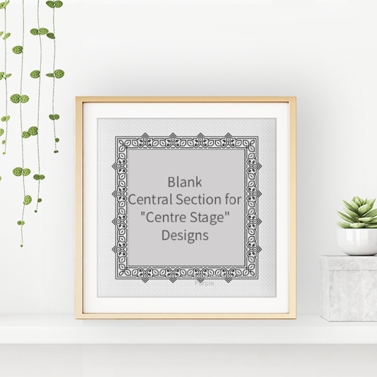 Centre Stage - Border 10 Blackwork Pattern by Peppermint Purple