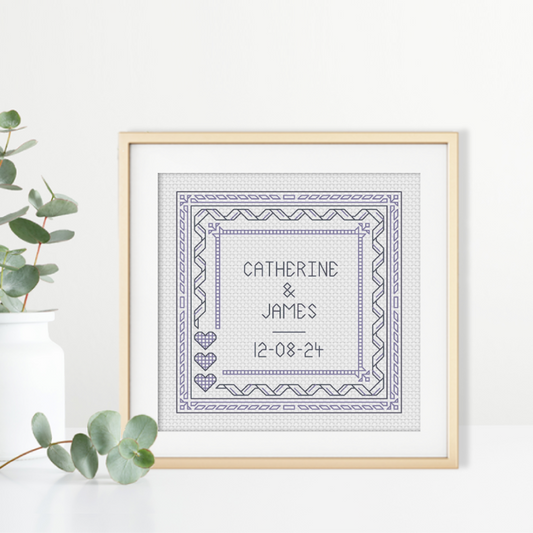 Centre Stage - Wedding Blackwork Pattern by Peppermint Purple