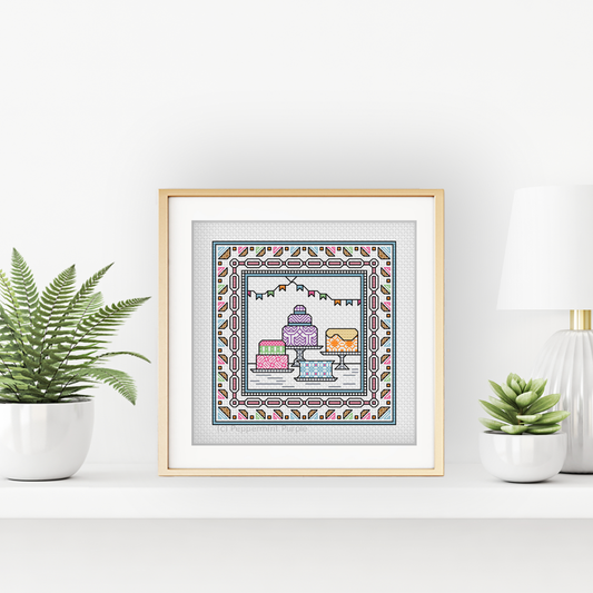 Centre Stage - Baking Blackwork Pattern by Peppermint Purple