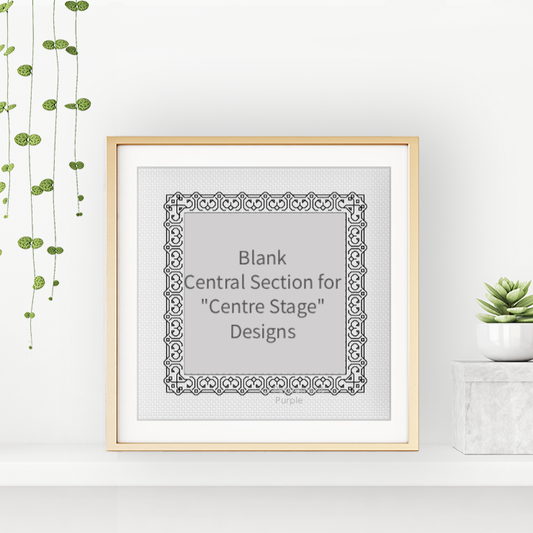 Centre Stage - Border 11 Blackwork Pattern by Peppermint Purple