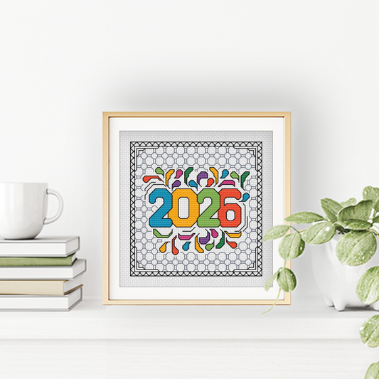 Centre Stage - 2026 Blackwork Pattern by Peppermint Purple