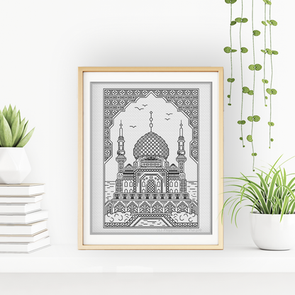 Eastern Beliefs Blackwork Pattern by Peppermint Purple