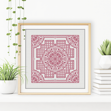 Study In Dusty Rose - Early Access Blackwork Pattern by Peppermint Purple