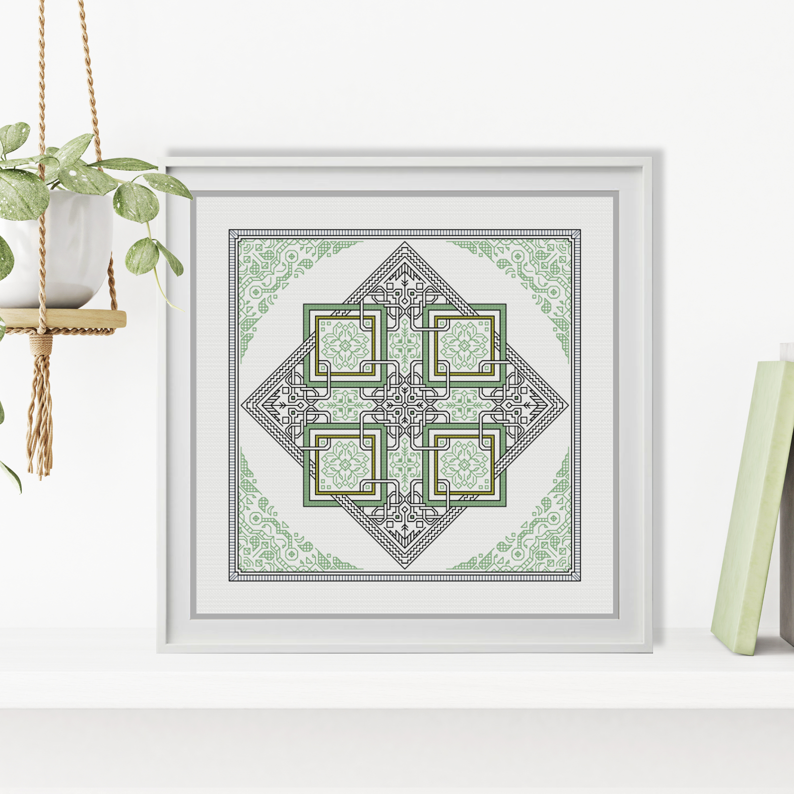 Held Together Blackwork Pattern by Peppermint Purple