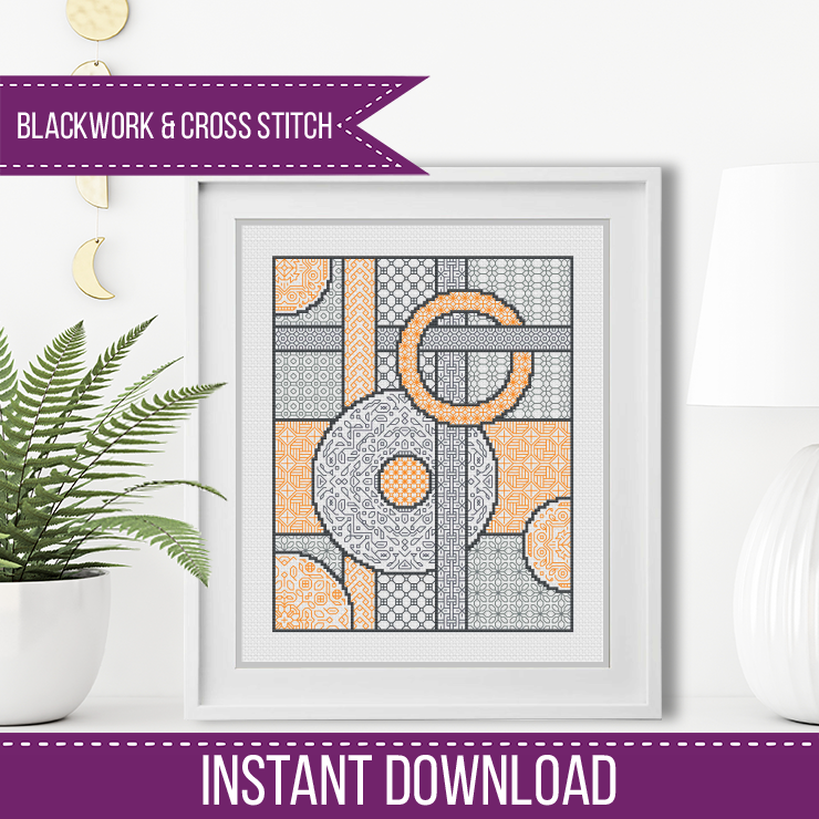 Brightest Link - Blackwork Patterns & Cross Stitch by Peppermint Purple