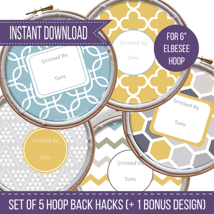 The Hoop Back Hack - Geometric Version by Peppermint Purple