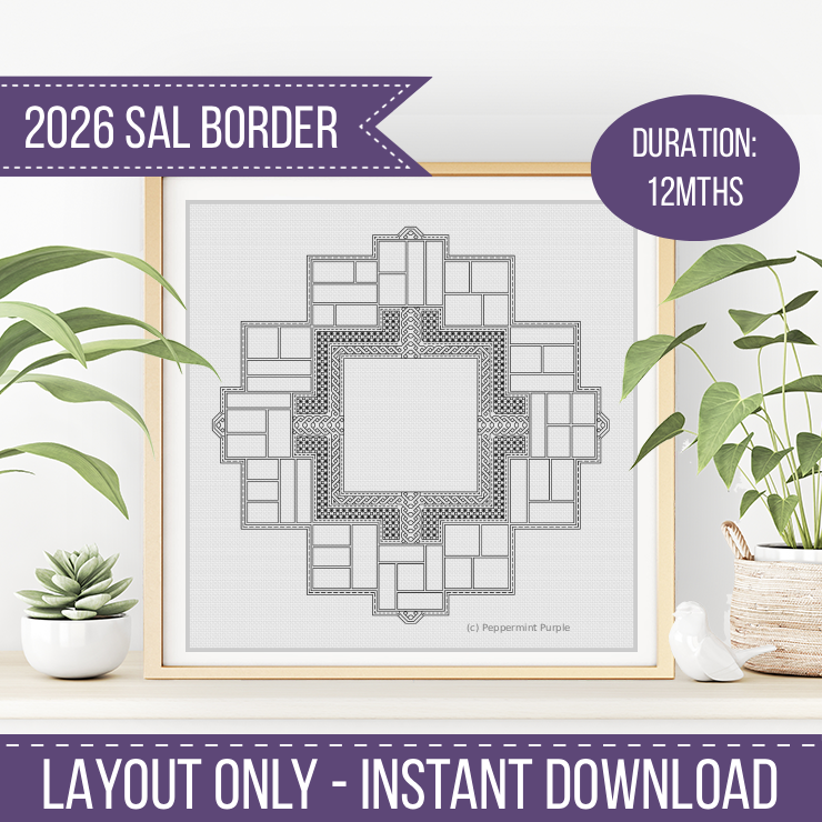 2026 SAL - Woven Centre Stage 2026 SAL-Border by Peppermint Purple