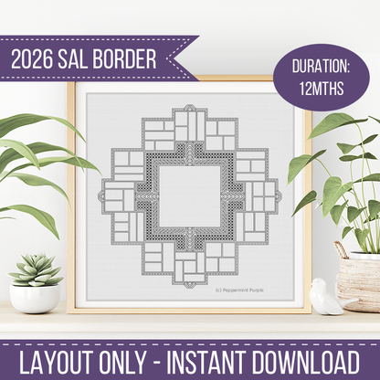 2026 SAL - Woven Centre Stage 2026 SAL-Border by Peppermint Purple