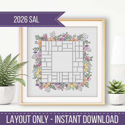 2026 SAL - Floral Centre Stage 2026 SAL-Border by Peppermint Purple