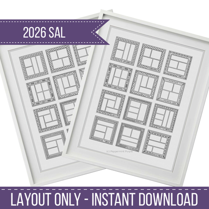 2026 SAL - 12 Frames 2026 SAL-Border by Peppermint Purple