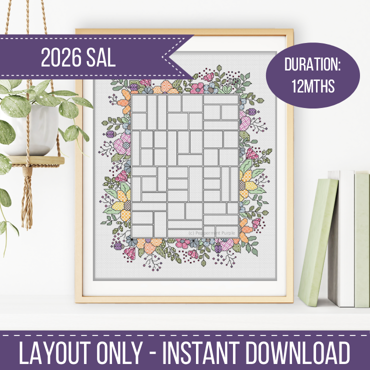 2026 SAL - Floral Border 2026 SAL-Border by Peppermint Purple