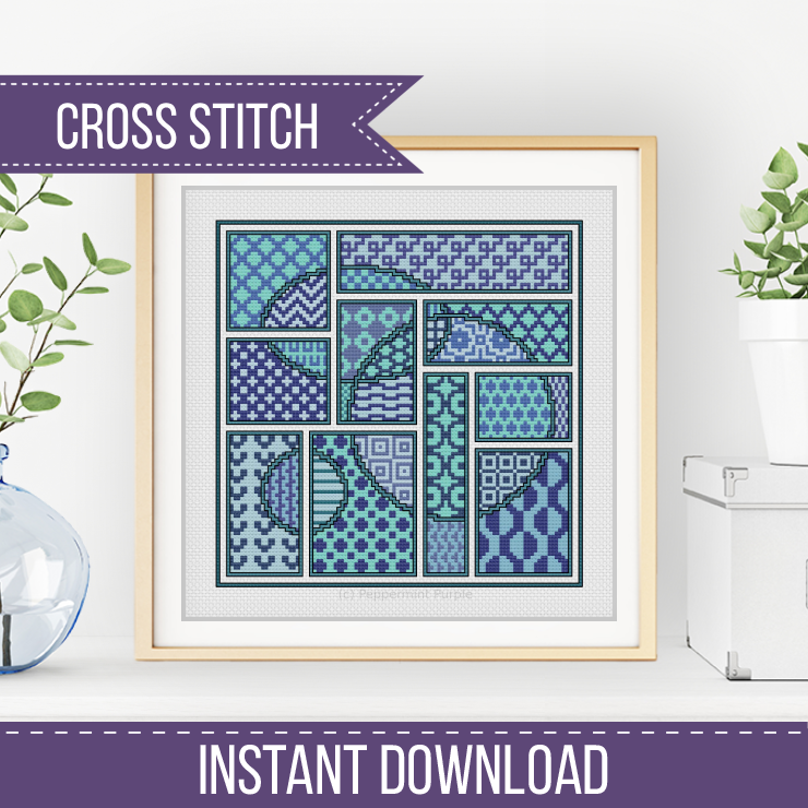 The Sea Edition - CROSS STITCH Version Cross Stitch Pattern by Peppermint Purple