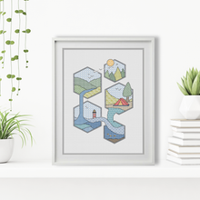 Connected World Blackwork Pattern by Peppermint Purple