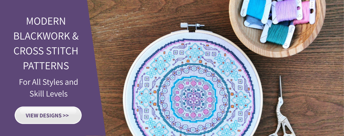 a picute showing an example of a blackwork design