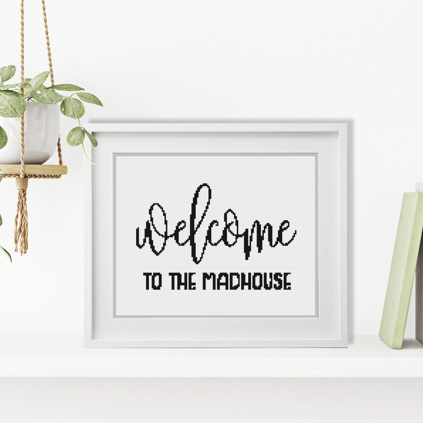 Welcome Cross Stitch Pattern by Peppermint Purple