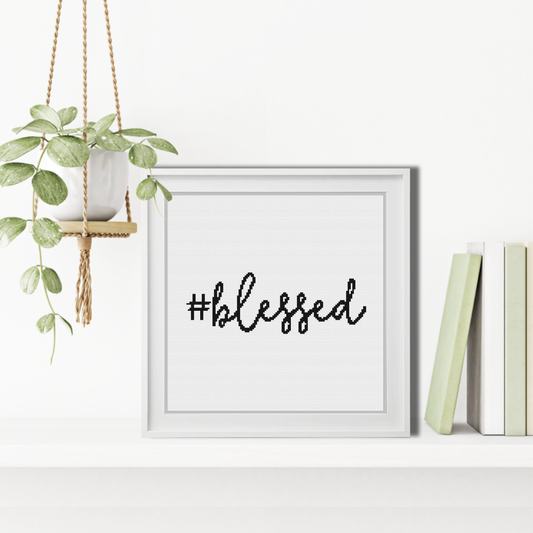 Blessed Cross Stitch Pattern by Peppermint Purple