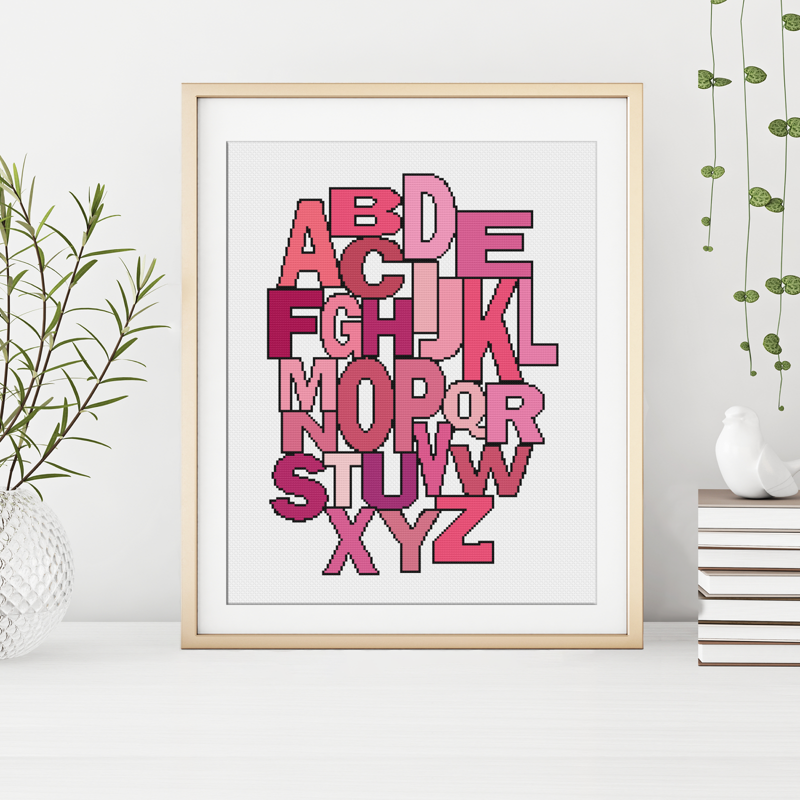 Baby Girls Nursery Cross Stitch Pattern by Peppermint Purple