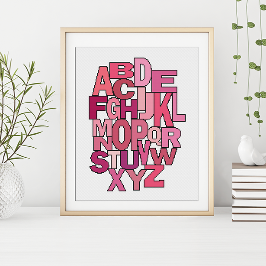 Baby Girls Nursery Cross Stitch Pattern by Peppermint Purple