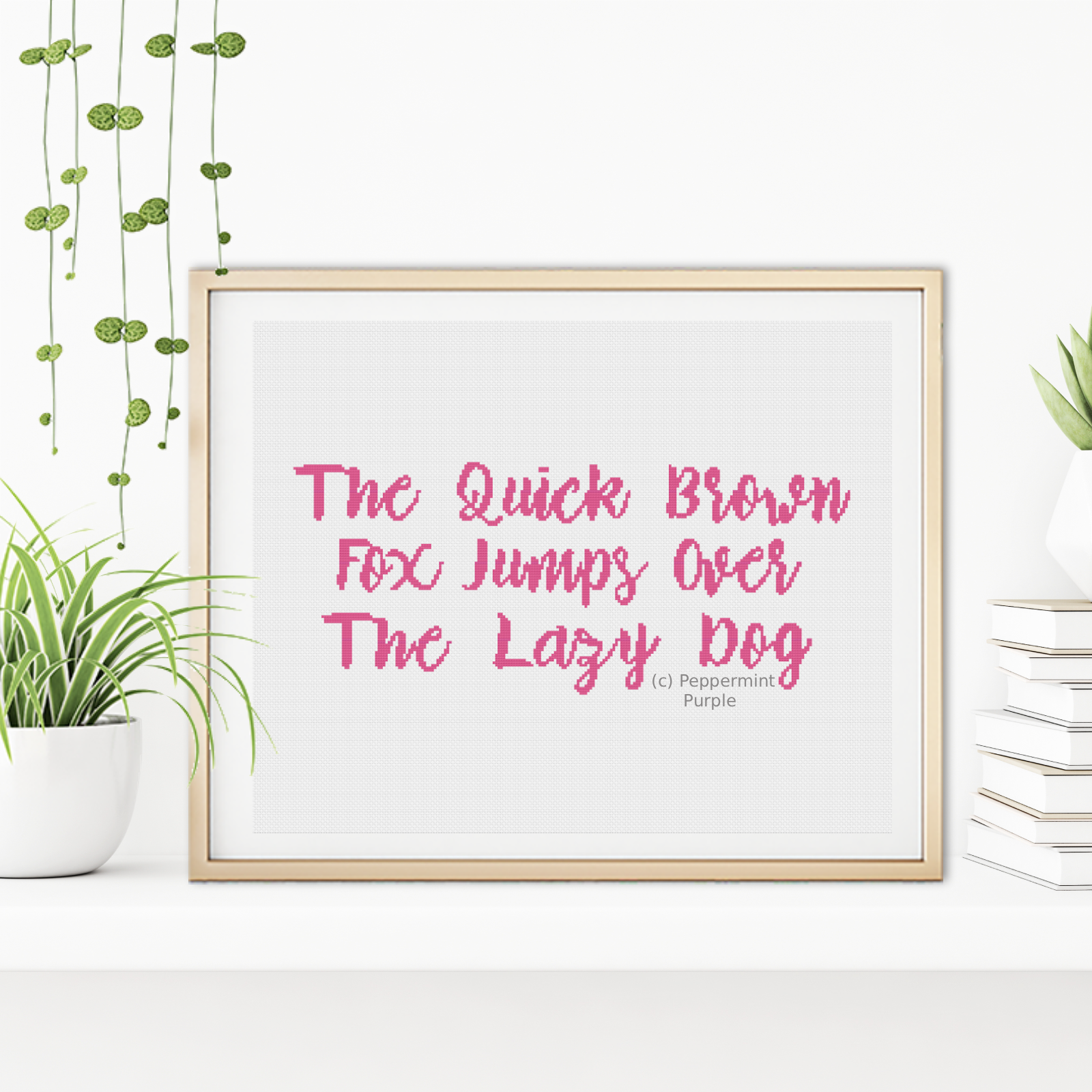 Fancy Alphabet 2 Cross Stitch Font by Peppermint Purple