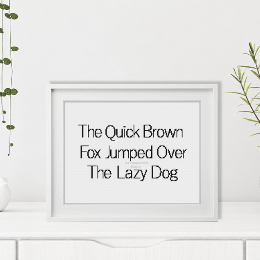 Plain Font Cross Stitch Font by Peppermint Purple
