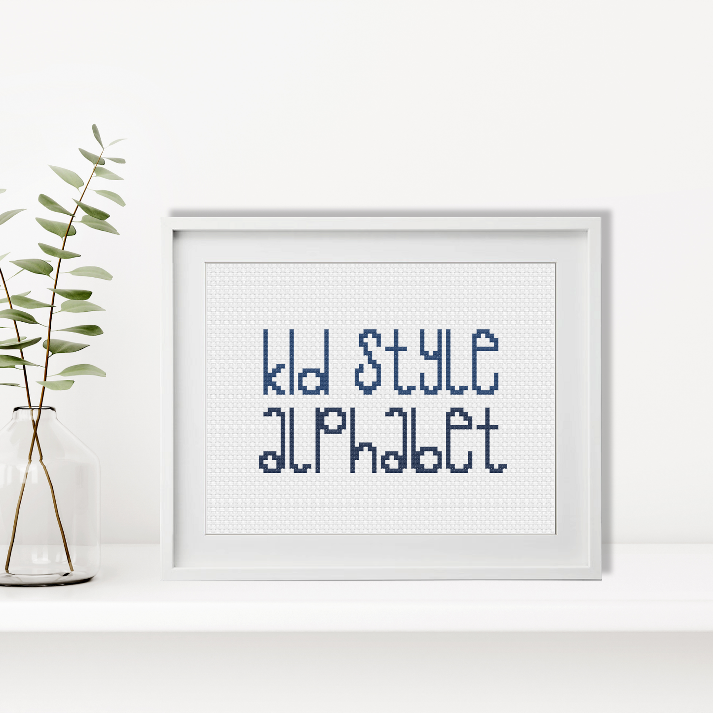 Kids Style Font Cross Stitch Font by Peppermint Purple