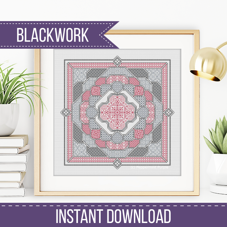 Spatium Blackwork Pattern by Peppermint Purple