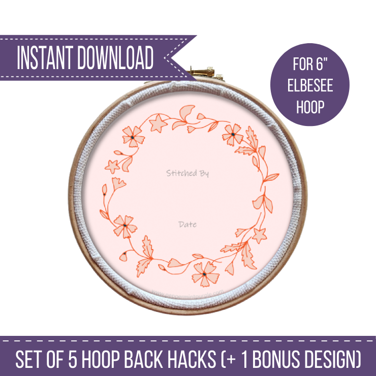 The Hoop Back Hack - Floral Version by Peppermint Purple