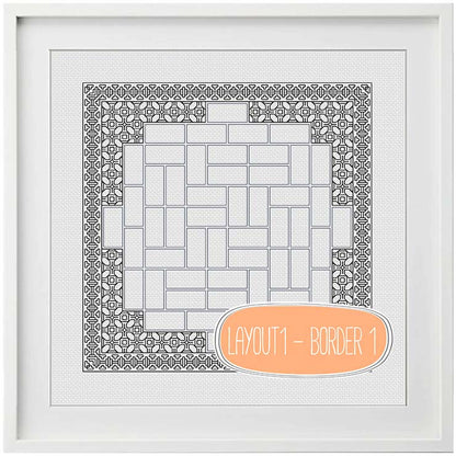 2022 Blackwork SAL - Layout 1 - Blackwork Patterns & Cross Stitch by Peppermint Purple