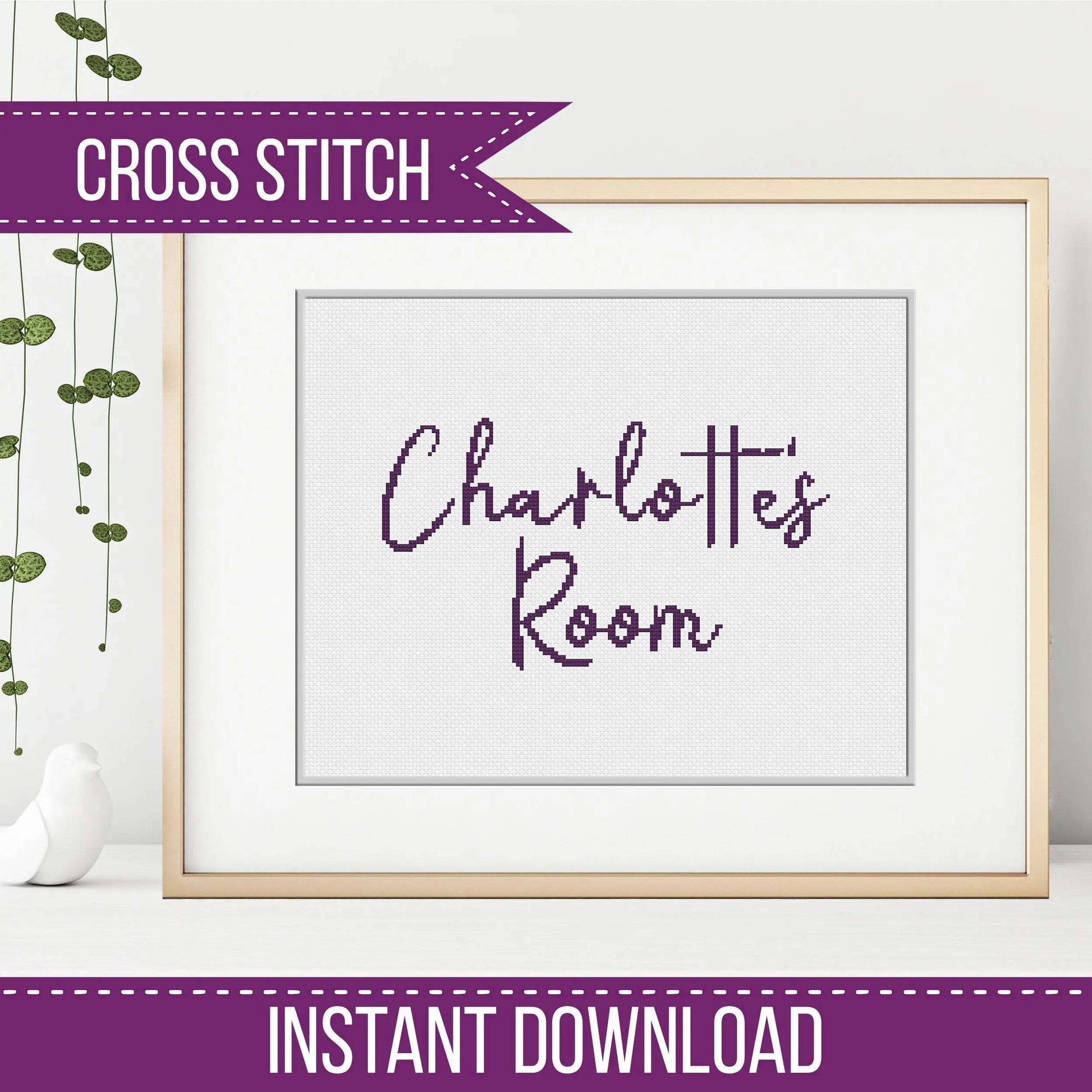 Classic Font - Blackwork Patterns & Cross Stitch by Peppermint Purple