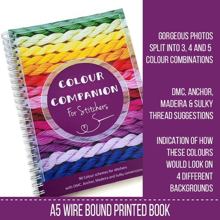 Colour Companion For Stitchers - Blackwork Patterns & Cross Stitch by Peppermint Purple