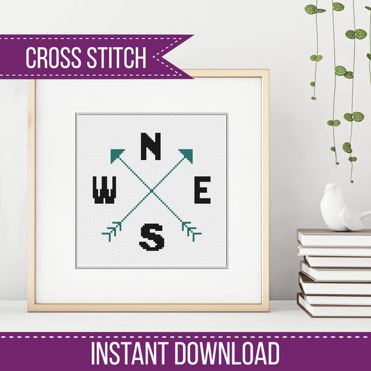 Compass - Blackwork Patterns & Cross Stitch by Peppermint Purple