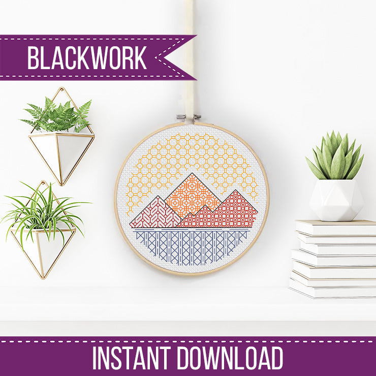 Distant Dreams - Blackwork Patterns & Cross Stitch by Peppermint Purple