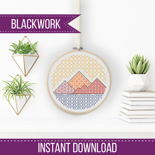 Distant Dreams - Blackwork Patterns & Cross Stitch by Peppermint Purple