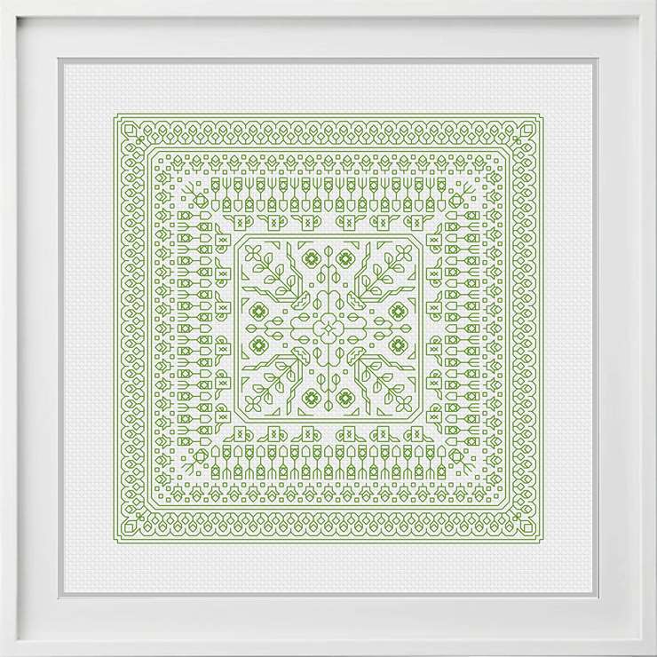 Four Seasons - Blackwork Patterns & Cross Stitch by Peppermint Purple