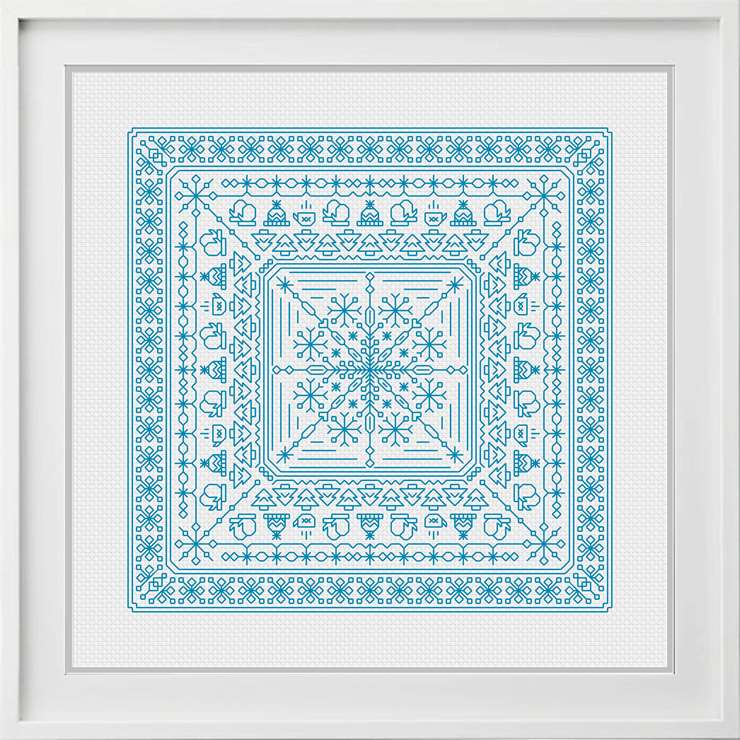 Four Seasons - Blackwork Patterns & Cross Stitch by Peppermint Purple