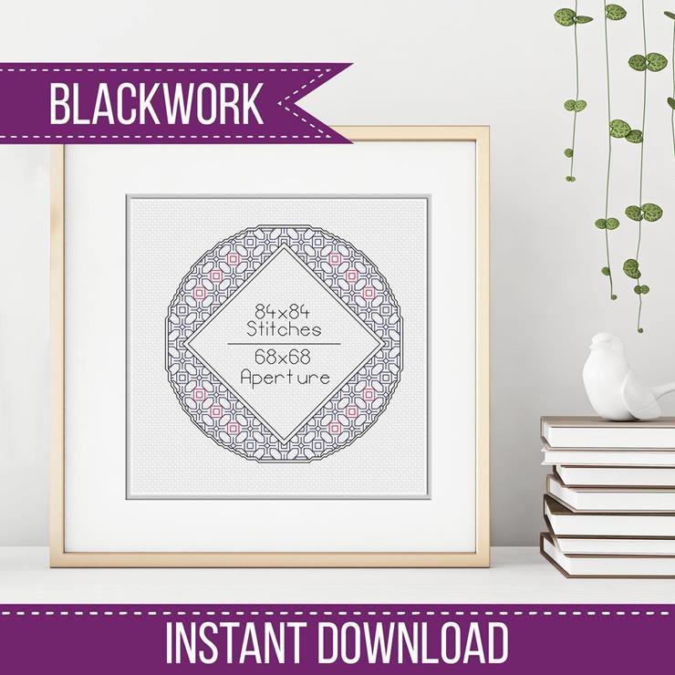 Frame 2 - Blackwork Patterns & Cross Stitch by Peppermint Purple