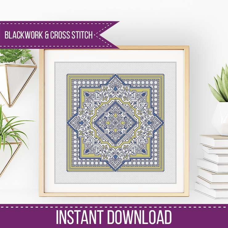 Hints of Fancy - Blackwork Patterns & Cross Stitch by Peppermint Purple