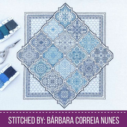 Moroccan Tiles - Blackwork Patterns & Cross Stitch by Peppermint Purple